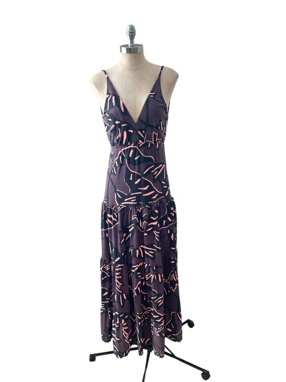 Maaji Floral Printed Sleeveless Maxi Dress Resort Wear Small